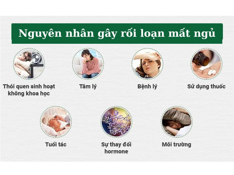 Nguyên nhân dẫn đến rối loạn giấc ngủ